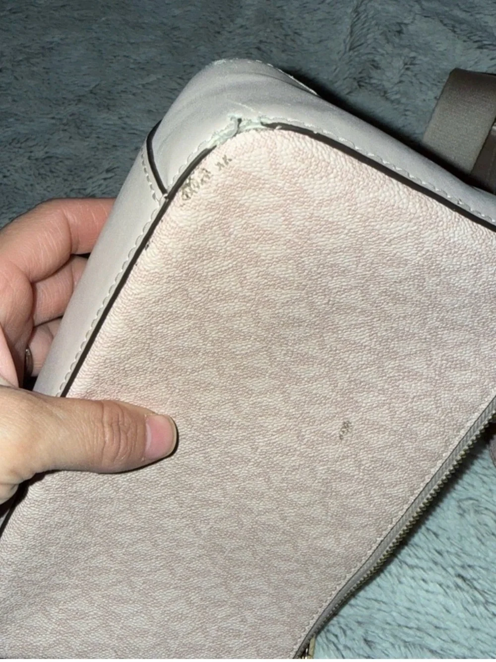 Michael Kors Light Pink Logo Crossbody with Coin Pouch